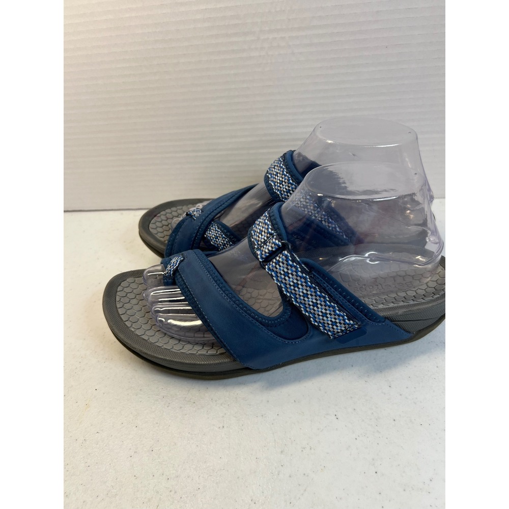 Baretraps Demi Womens 8.5M Navy Blue Strappy Toe Loop Sandals BT25718-10601 - Picture 2 of 8